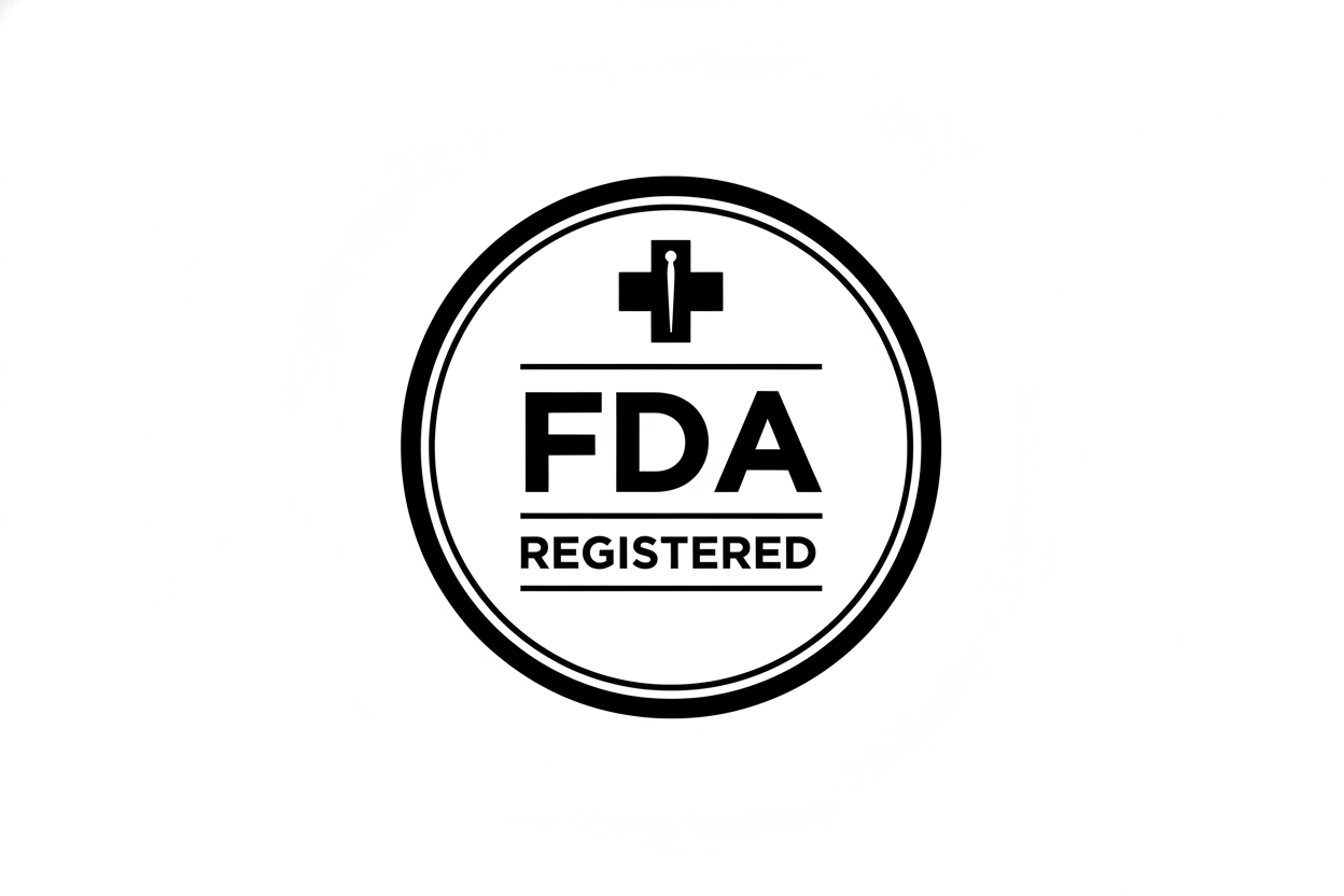 FDA registered black and white